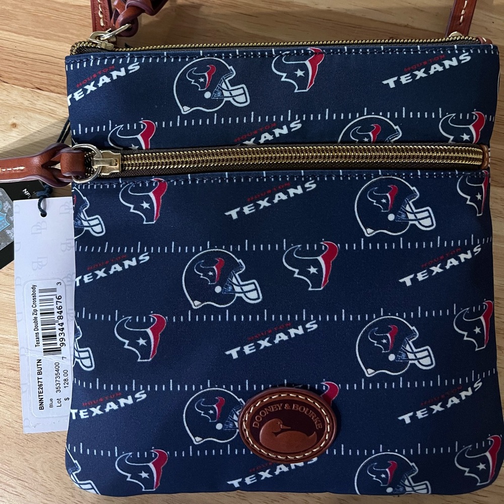 Dooney & Bourke Texans Double Zip Crossbody